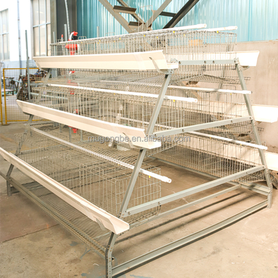 Factory Wholesale Price a Type Poultry Farm Equipment Battery Layer Portable Chicken Coop With Egg Collection System