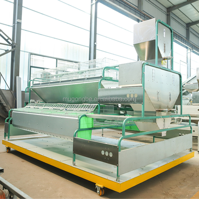 Commodity Rabbit Double Layer European Style Cage Commercial Breeding System for Farming Breeding