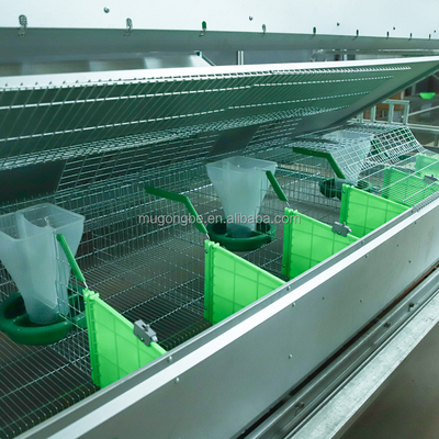 Commodity Rabbit Double Layer European Style Cage Commercial Breeding System for Farming Breeding